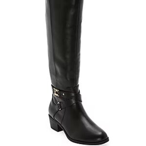 Liz Claiborne Womens Tarla Stacked Heel Riding Boots